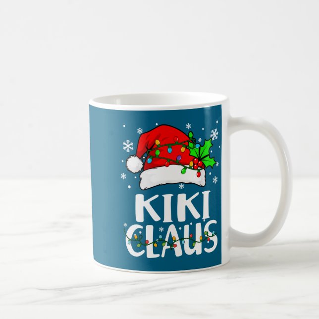 Taza De Café Kiki Claus Christmas Lights Pajama Family Matching (Derecha)