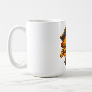 Taza De Café KikiBurger the Pirate – Cute Food Mascot by MiniSn