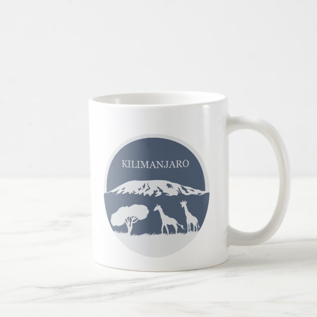 Taza De Café Kilimanjaro (azul) (Derecha)