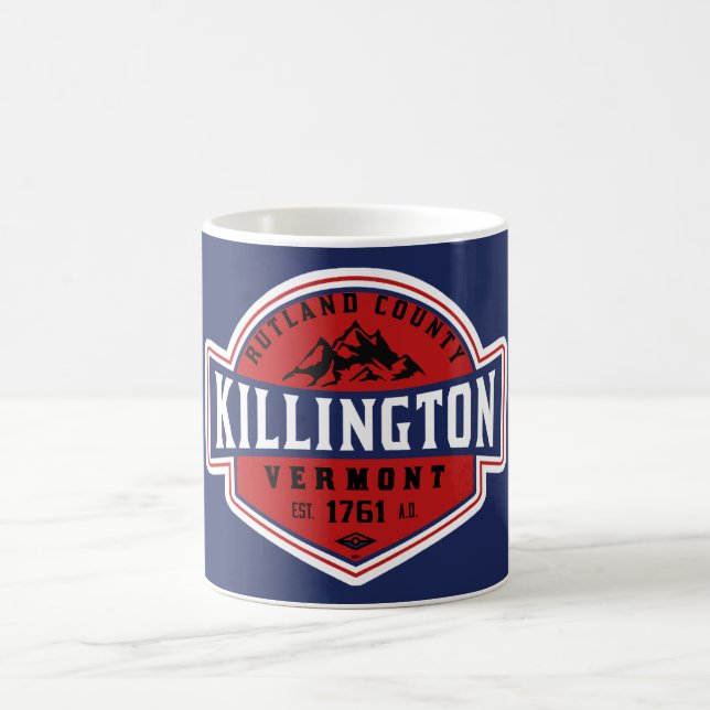Taza De Café Killington VT Skiing  Mug (Centro)
