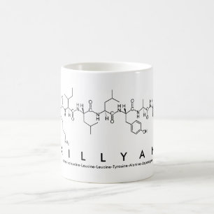 Taza De Café Killyan peptide name mug
