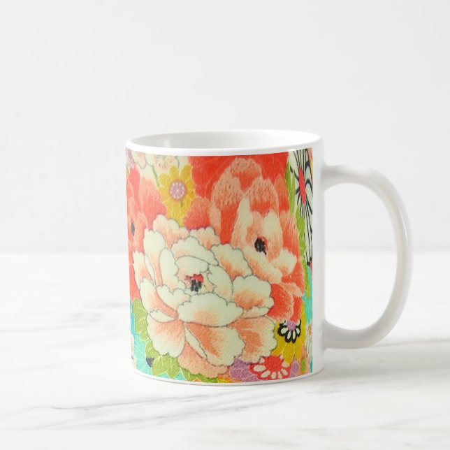 Taza De Café Kimono de Shirimen Vintage PixDezines (Derecha)