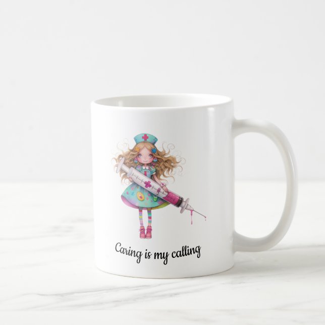 Taza De Café Kindness Is My Calling – Nurse Mug (Derecha)