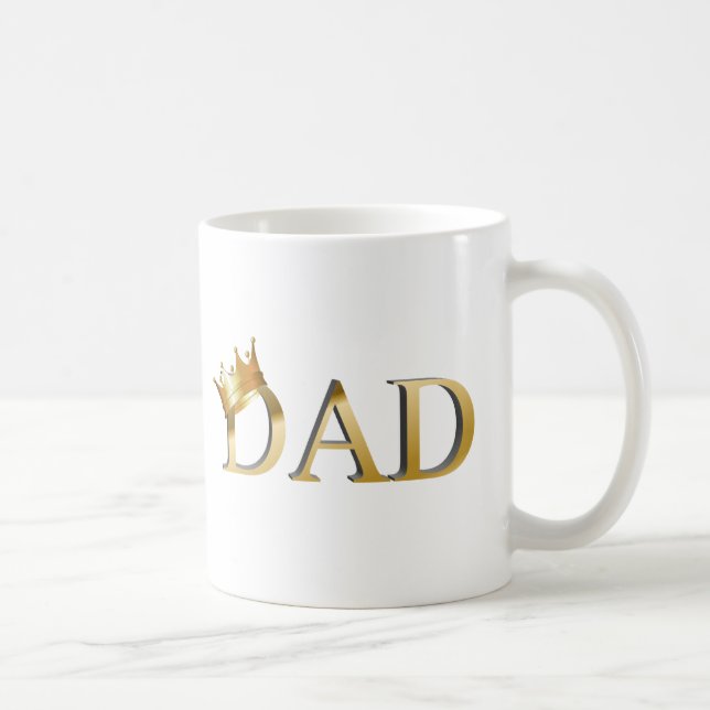 Taza De Café King Dad Coffee Mug (Derecha)