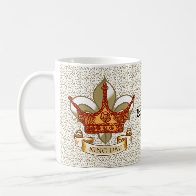 Taza De Café King Dad Royal Crown (Izquierda)
