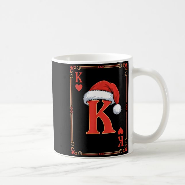 Taza De Café King Of Hearts Christmas Costume Playing Cards Kin (Derecha)