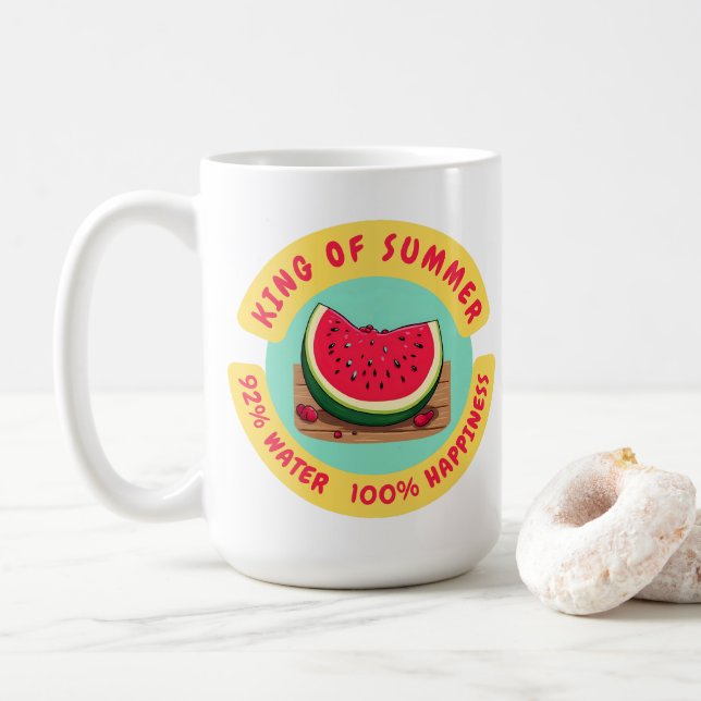 Taza De Café King Of Summer Juicy Watermelon  (Con donut)