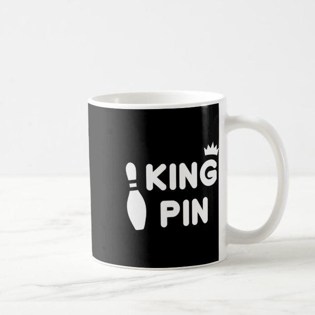 Taza De Café King Pin Bowling Divertida Cute Couples Bowler Lea (Derecha)