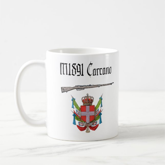 Taza De Café Kingdom of Italy WW1 M1891 Carcano rifle  (Izquierda)