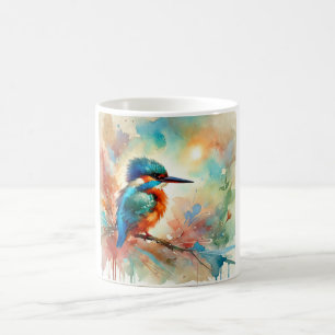 Taza De Café Kingfisher 101024AREF111 - Watercolor