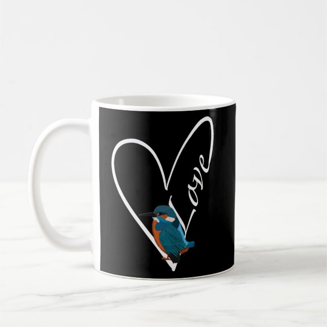 Taza De Café Kingfisher Bird Bird Birdwatcher Animal Biólogo (Izquierda)