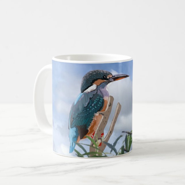 Taza De Café Kingfisher y Willow (Anverso izquierdo)
