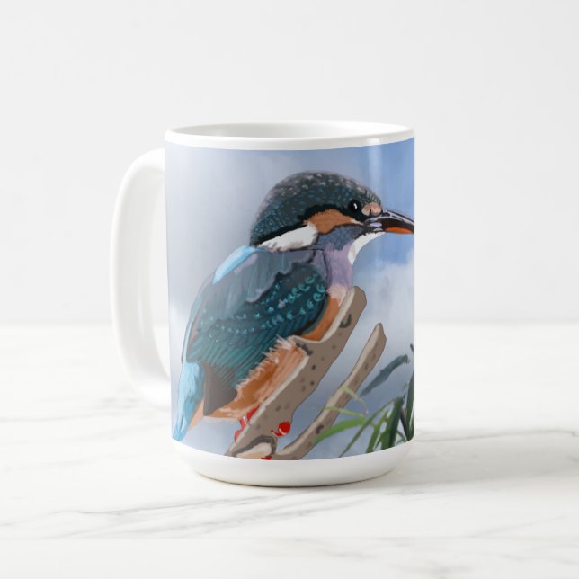 Taza De Café Kingfisher y Willow (Anverso izquierdo)