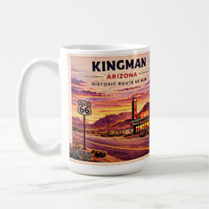 Taza de café Kingman Ruta 66 Regalo al lado de la