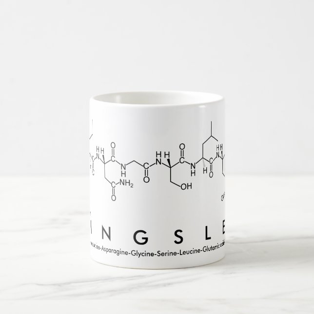 Taza De Café Kingsley peptide nombre mug (Centro)