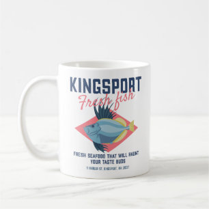 Taza De Café Kingsport Fresco Pescado Lovecraftian