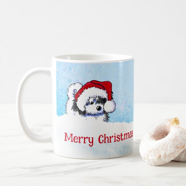 Taza De Café KiniArt Havanese Navidad (Con donut)