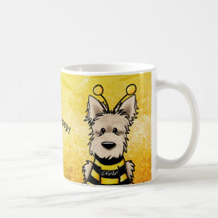 Taza De Café KiniArt Scottie Dog Bee Coffee Mug