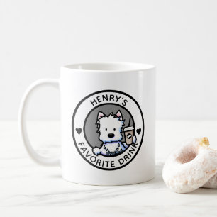 Taza De Café KiniArt Westie Mug Personalizado