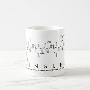 Taza De Café Kinslee peptide name mug