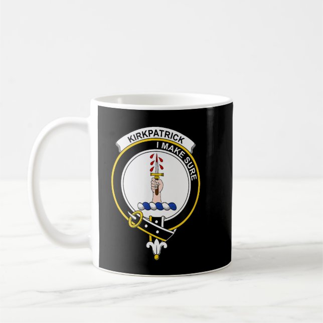 Taza De Café Kirkpatrick Coat of Arms  Family Crest  (Izquierda)