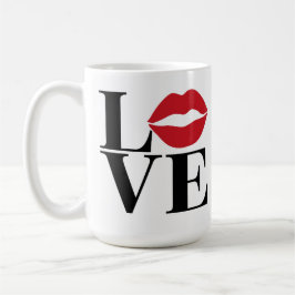 Taza De Café Kiss of Love: Red Lips Edition Mug