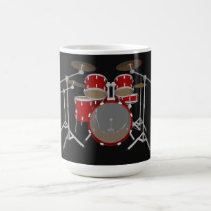 Taza De Café Kit de tambor de 5 piezas - Rojo - Café Mug - Jue