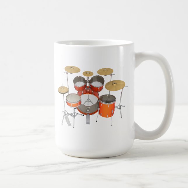 Taza De Café Kit de tambor Naranja: (Derecha)
