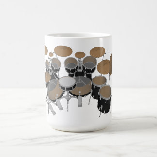 Taza De Café Kit de tambor negro de 10 piezas - Café Mug