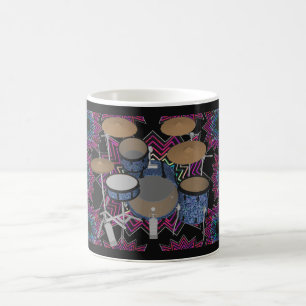 Taza De Café Kit de tambores y gráficos fractales: Café Mug