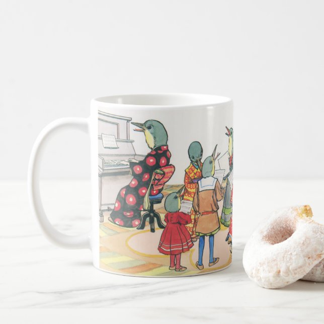 Taza De Café Kitazawa Rakuten 1916　うぐいすのコーラス (Con donut)
