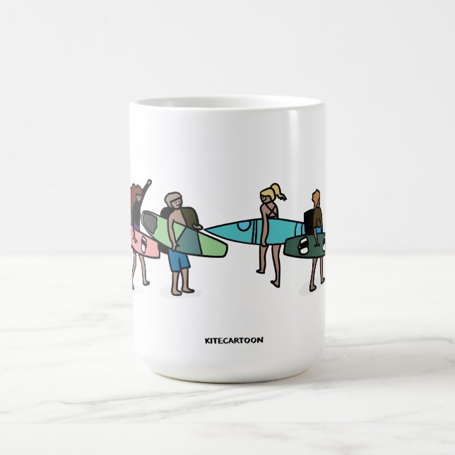 Taza De Café Kiteboarding/kitesurfing - Amigos cometas (Centro)