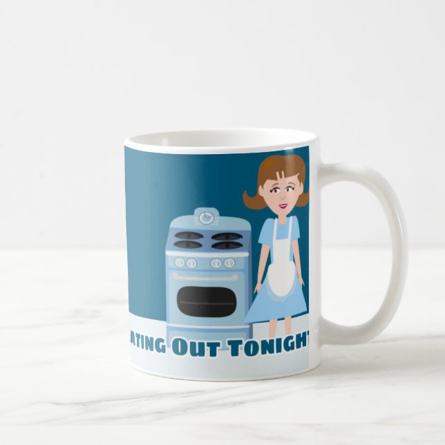 Taza De Café Kitschy Fifties Housewife Snarky Slogan Diversión (Derecha)