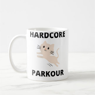 Taza De Café Kitten de Parkour Femenino Hardcore
