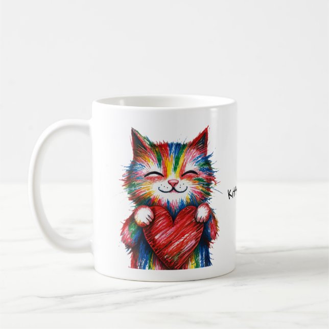 Taza De Café Kitty Cuddle Mug (Izquierda)