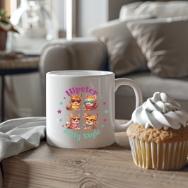 Taza De Café Kitty Hipster Style