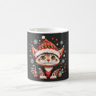 Taza De Café Kitty Santa Claus Mug