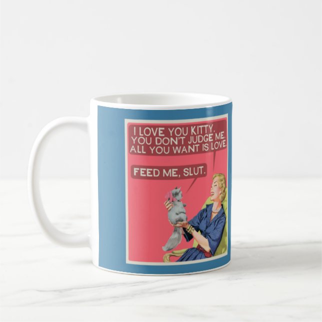 Taza De Café Kitty te ama. (Izquierda)