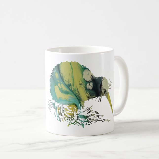 Taza De Café Kiwi Bird Art (Anverso derecho)