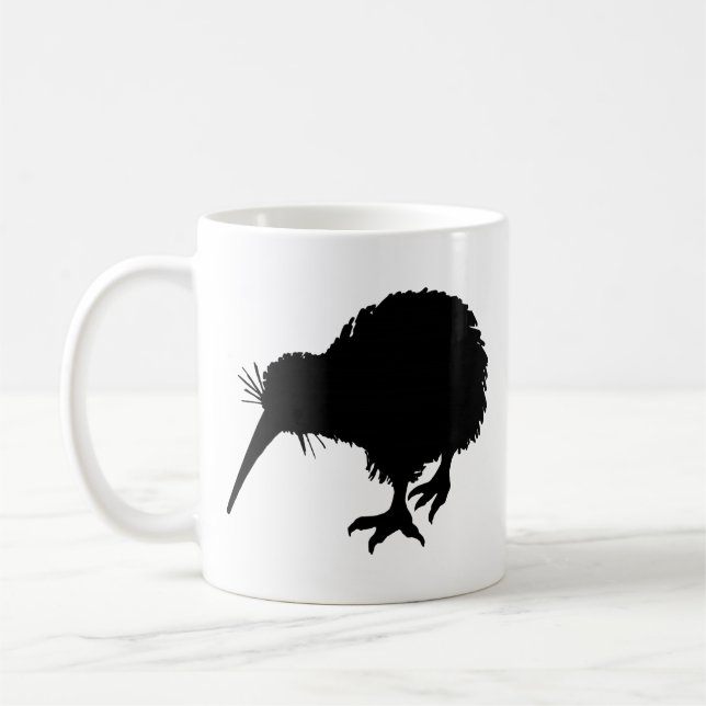 Taza De Café Kiwi Bird Silhouette (Izquierda)