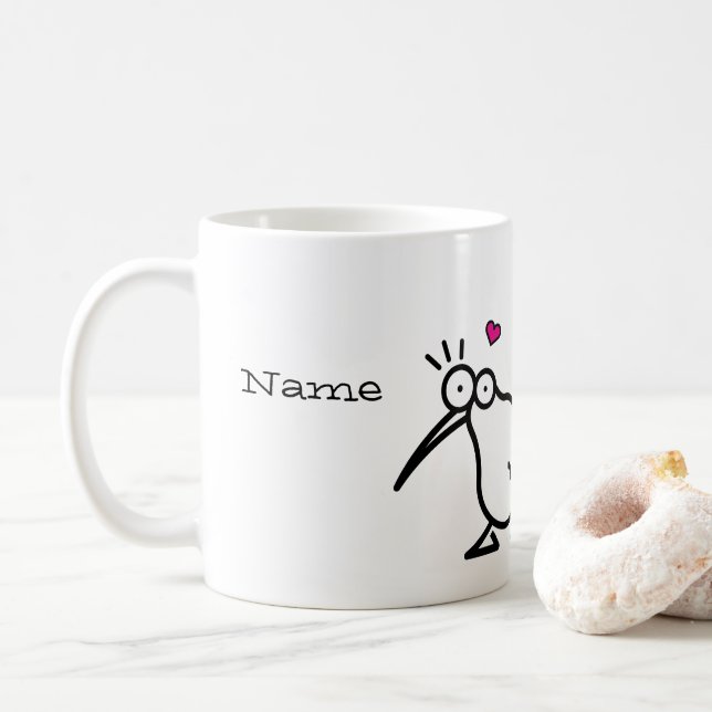 Taza De Café Kiwi Couple (Con donut)