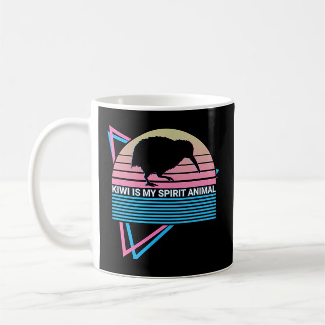 Taza De Café Kiwi es mi animal espiritual Kiwi es mi animal esp (Izquierda)