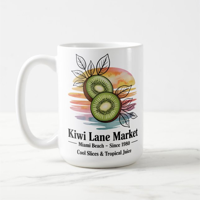 Taza De Café Kiwi Lane Market (Izquierda)