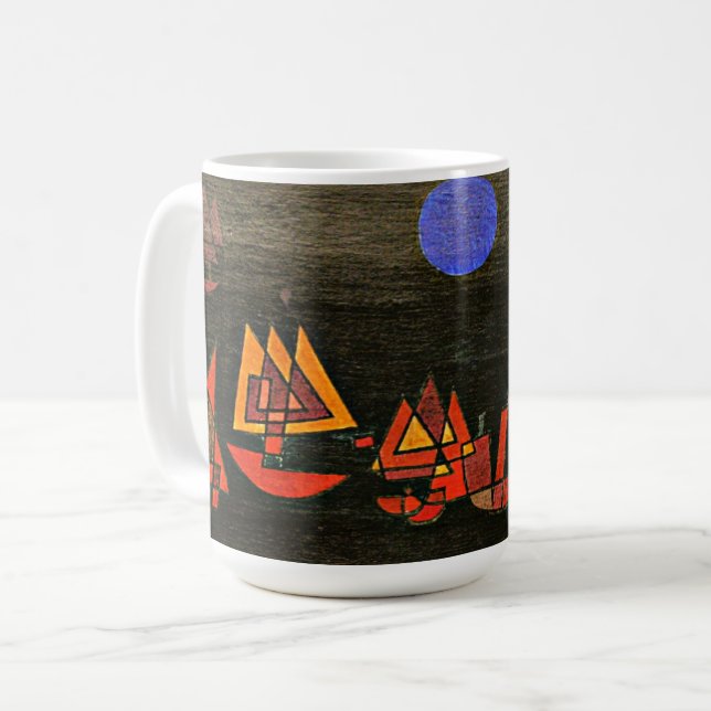Taza De Café Klee - Barcos en la Noche (Anverso izquierdo)