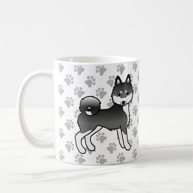Taza De Café Klee Kai Cute Perro y Papas (Izquierda)