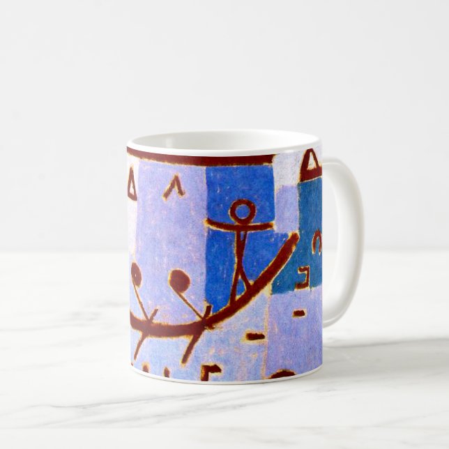 Taza De Café Klee - Leyenda del Nilo, arte abstracto popular (Anverso derecho)