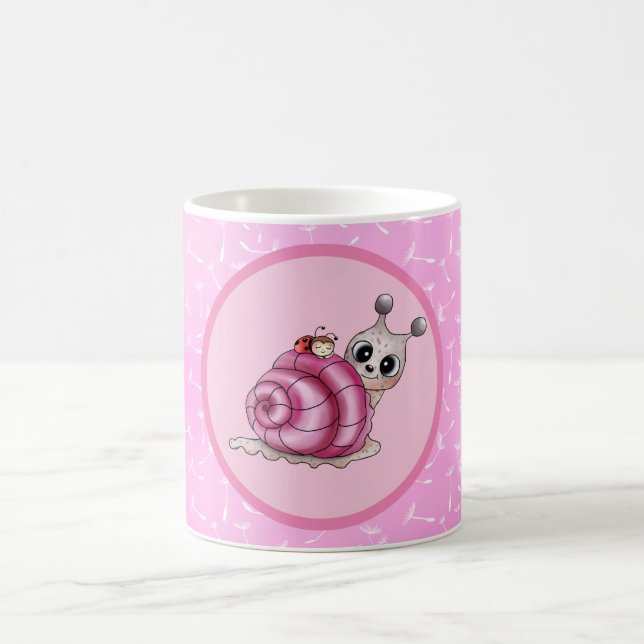 Taza De Café kleine Schnecke  pappteller (Centro)