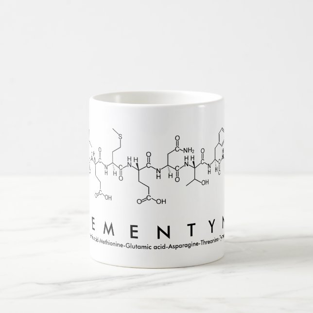 Taza De Café Klementyna peptide nombre mug (Centro)