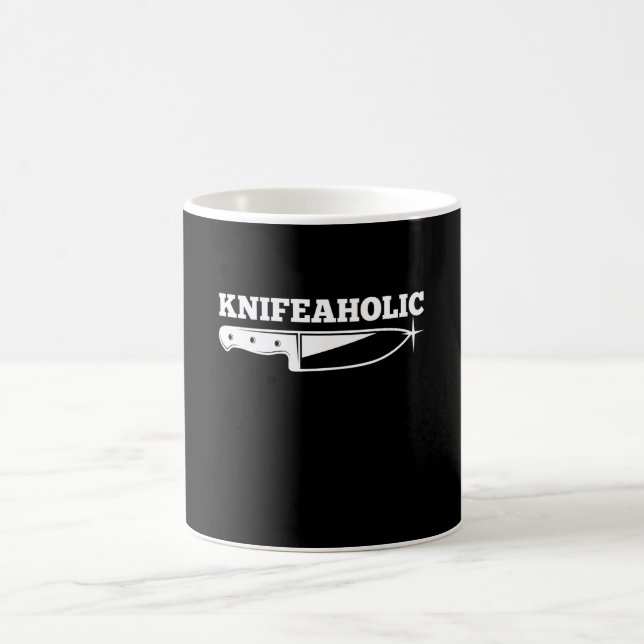 Taza De Café Knife Knifeaholic Knife Collector (Centro)