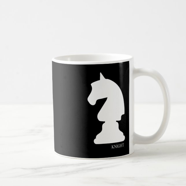 Taza De Café Knight Chess Piece Group Costumbre Club de Ajedrez (Derecha)